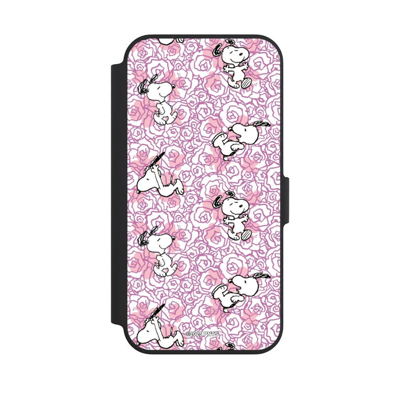 iPhone 13 Pro NIVOflip Peanuts Pink Roses Pattern