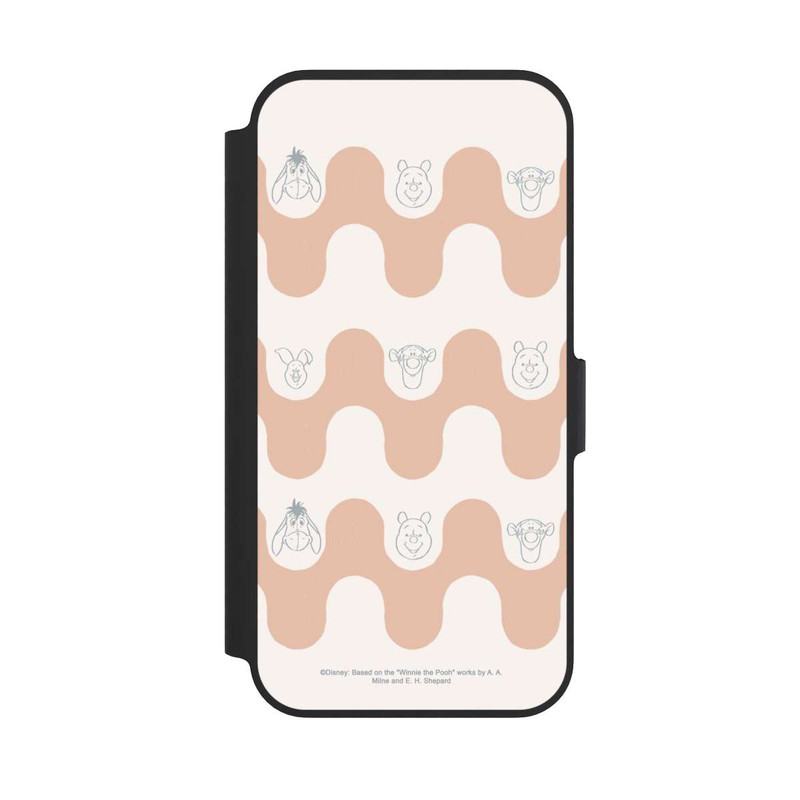 iPhone 13 Pro NIVOflip Winnie l'Ourson et ses Amis Motif Vagues Bohèmes