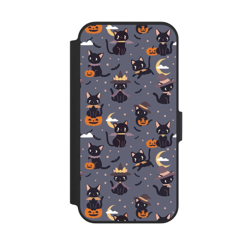 Apple iPhone 13 Pro NIVOflip Cute Halloween Witch Cats and Pumpkins