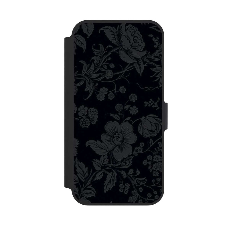 iPhone 13 Pro NIVOflip Fleur Foncée Look Vintage