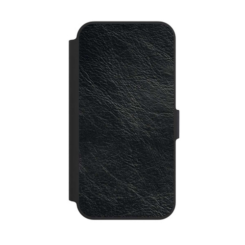 Apple iPhone 13 Pro NIVOflip Schwarzer Lederlook Hintergrund