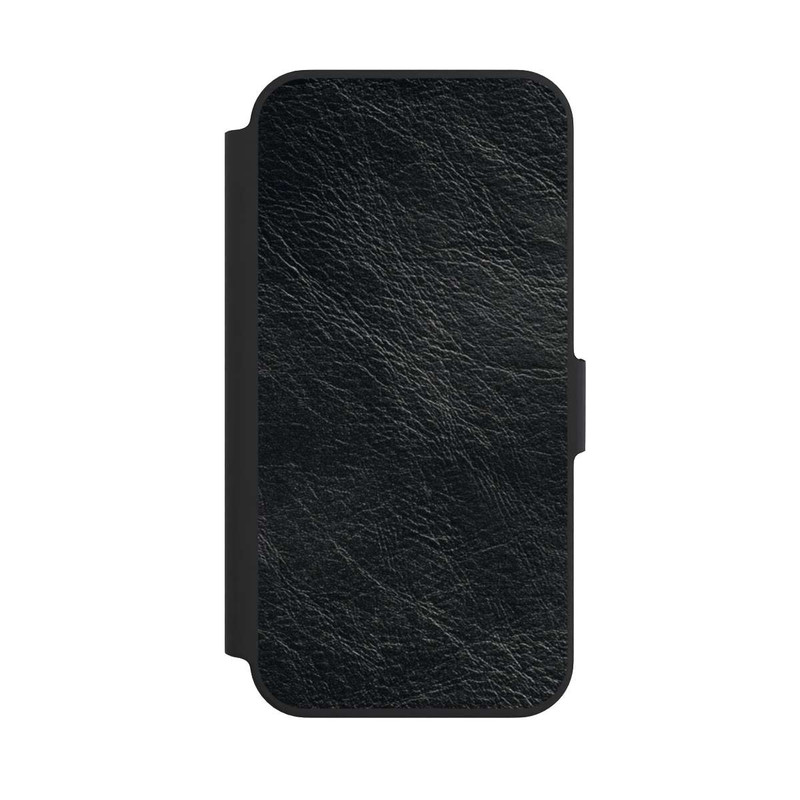 iPhone 13 Pro NIVOflip Schwarzer Lederlook Hintergrund
