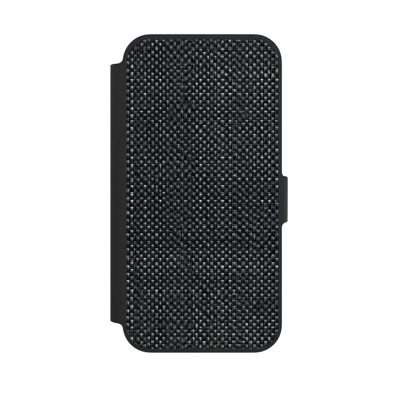 iPhone 13 Pro NIVOflip Tissu Noir Abstrait