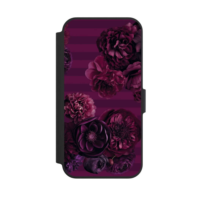 iPhone 13 Pro NIVOflip Majestic Baroque Blossom Dream Burgundy Pink with AI