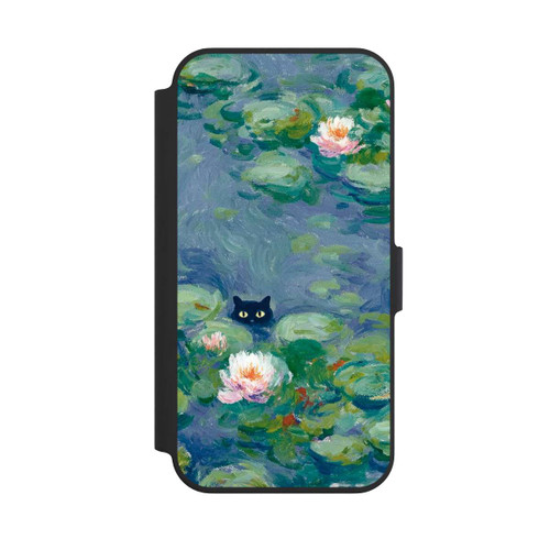 Apple iPhone 13 Pro NIVOflip Katze im Teich Gemälde
