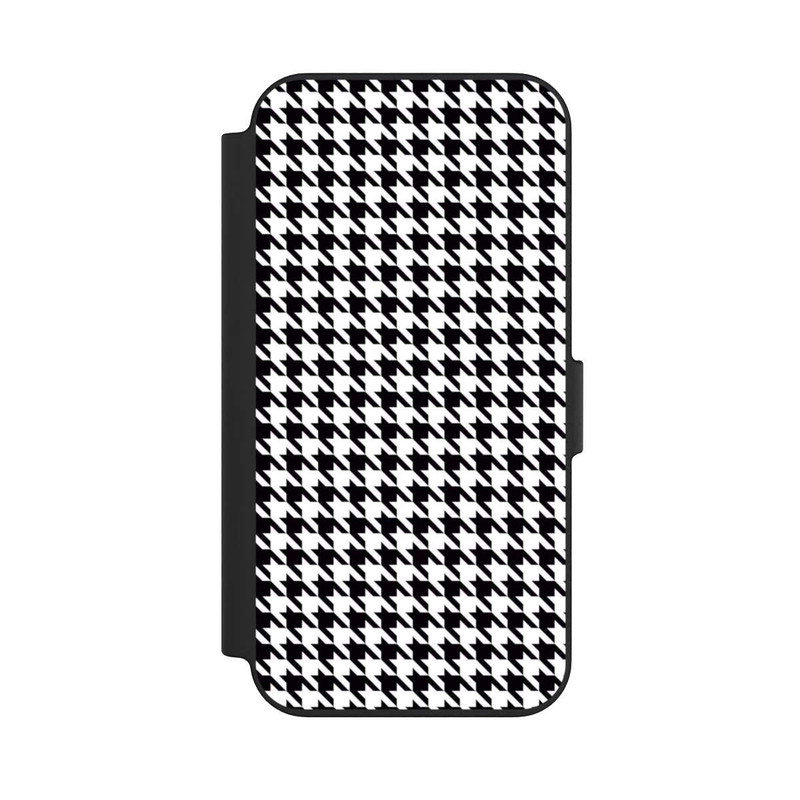 iPhone 13 NIVOflip Hahnentritt Schwarz Weiß