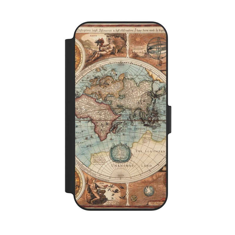 iPhone 13 NIVOflip Carte du Monde Ancienne