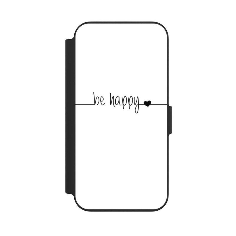 iPhone 13 NIVOflip Be Happy Weisser Hintergrund
