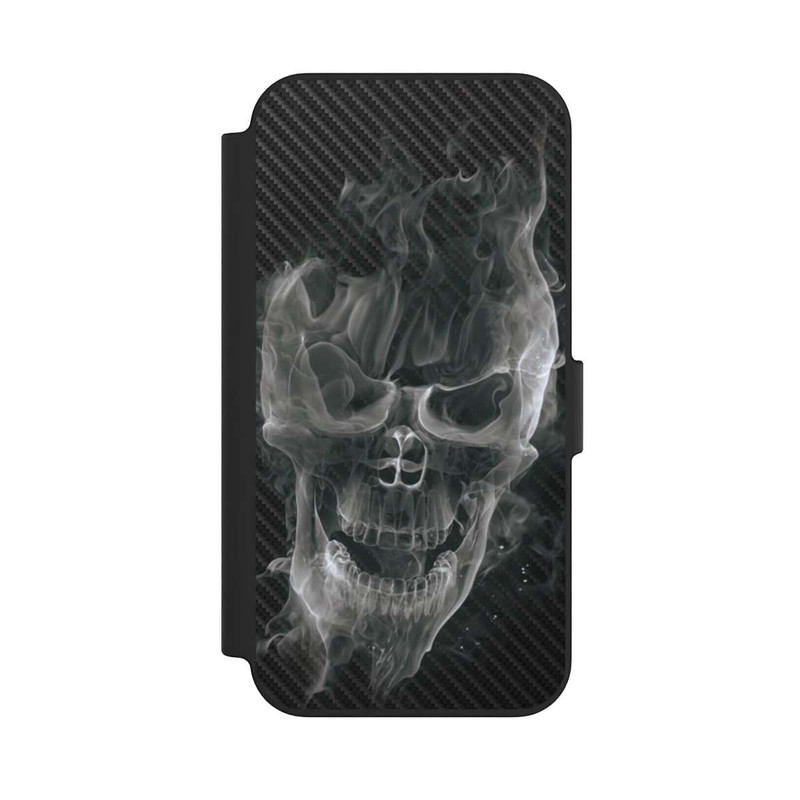 iPhone 13 NIVOflip Crâne Fumée Carbone