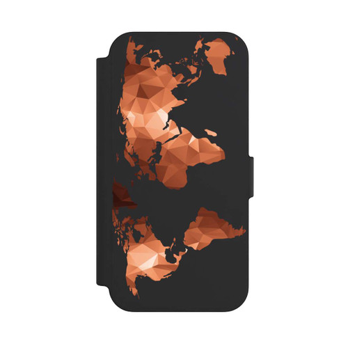 Apple iPhone 13 NIVOflip Worldmap Triangle ohne Hintergrund