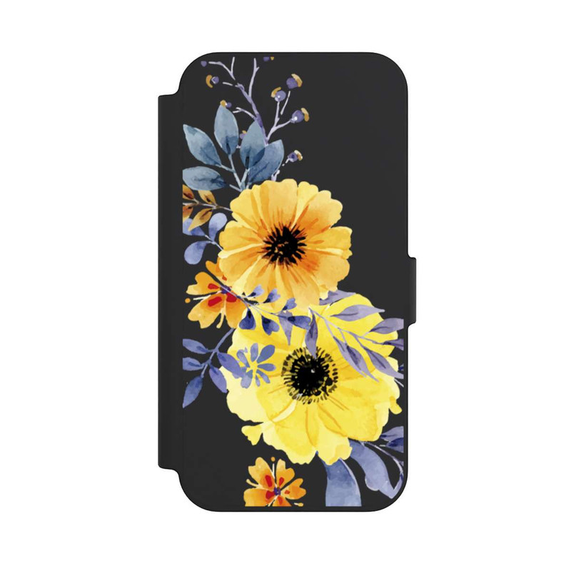 iPhone 13 NIVOflip Gelbe schwedische Blumen