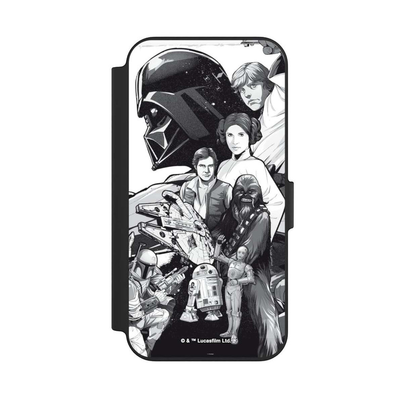 iPhone 13 NIVOflip Personnages StarWars - Noir et Blanc