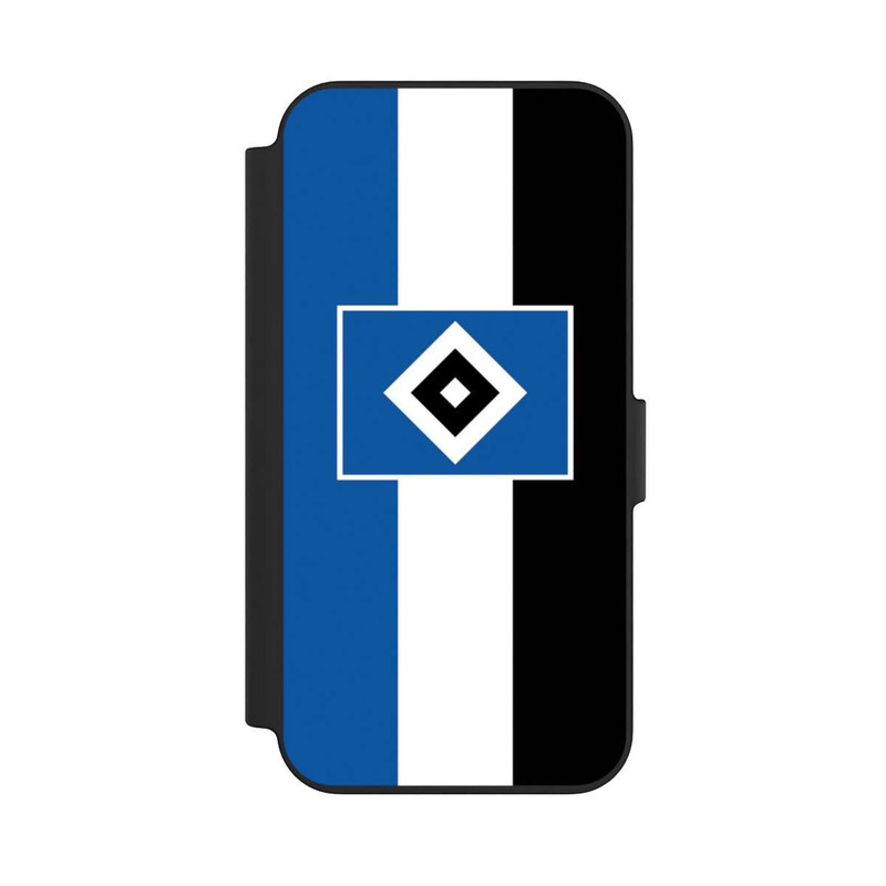 iPhone 13 NIVOflip HSV rayures - bleu-blanc-noir