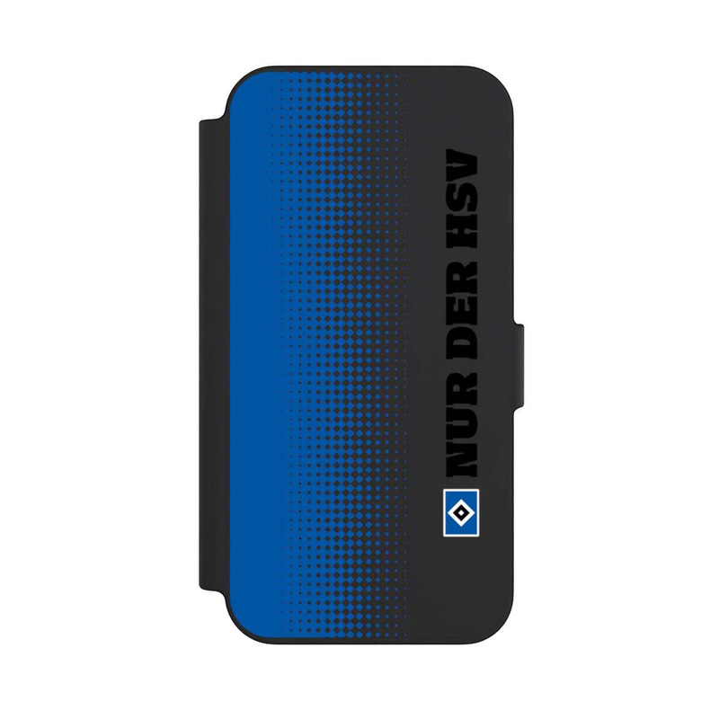 iPhone 13 NIVOflip Nur der HSV - Trame losange bleue - sans fond