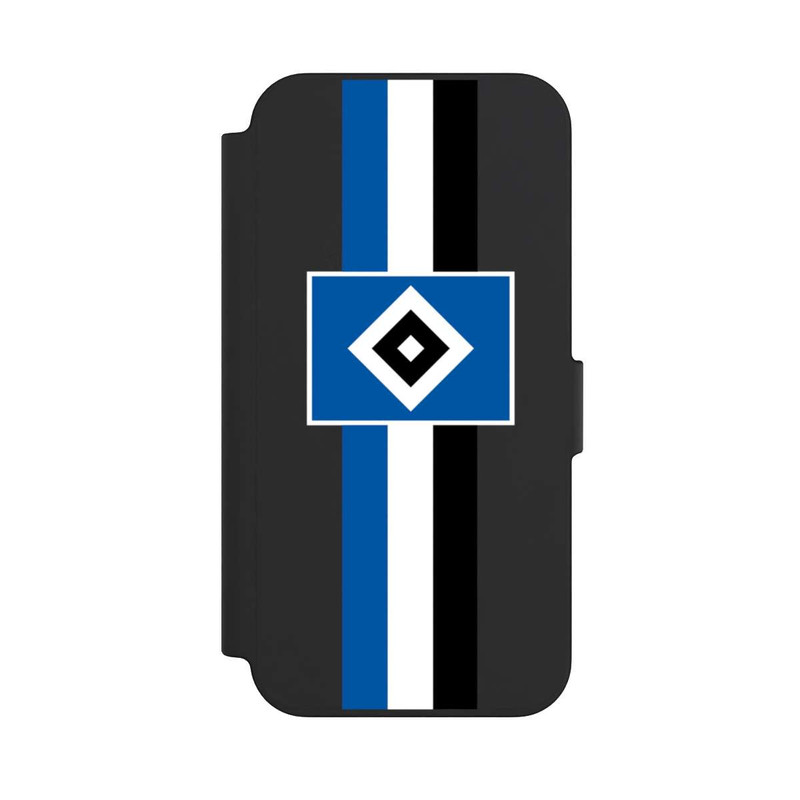 iPhone 13 NIVOflip HSV Streifen - Blau-Weiß-Schwarz - ohne Hintergrund
