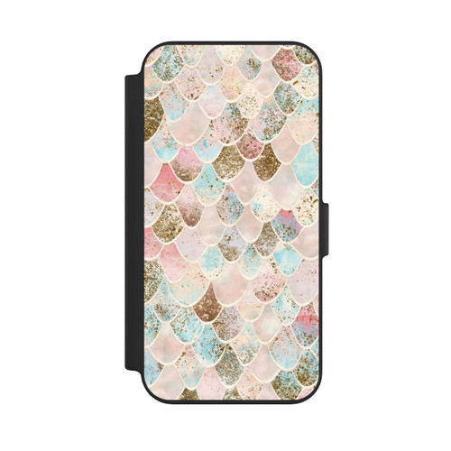 Apple iPhone 13 NIVOflip Glitzer Look Meerjungfrau Muster