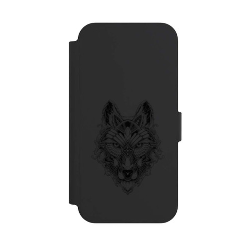 Apple iPhone 13 NIVOflip Wolf Mandala ohne Hintergrund