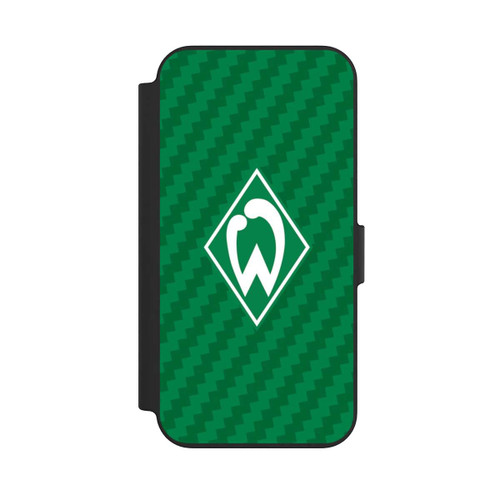 Apple iPhone 13 NIVOflip Carbonlook - Werder Bremen
