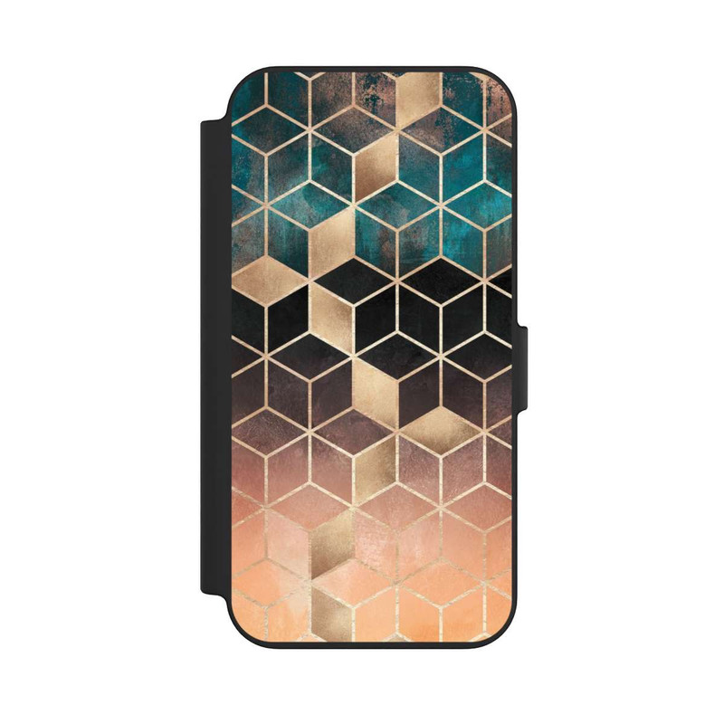 iPhone 13 NIVOflip Cubes de rêve imprimé doré