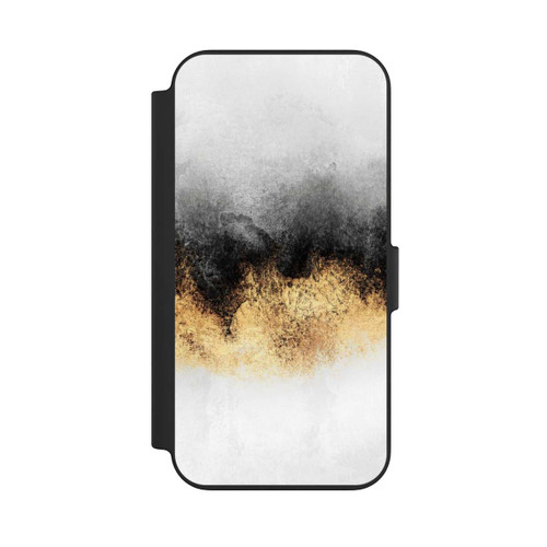 Apple iPhone 13 NIVOflip Grauer Himmelstaub Golddruck