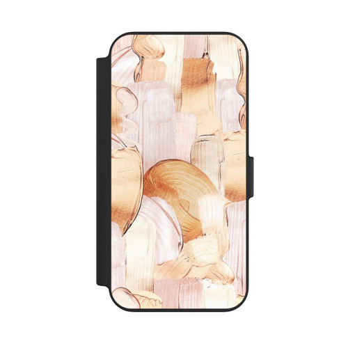Apple iPhone 13 NIVOflip White/Gold Brush Pattern