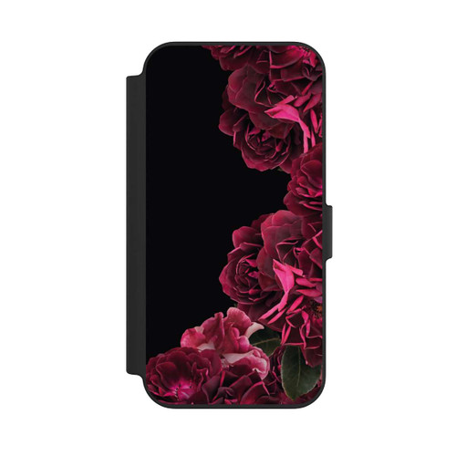 Apple iPhone 13 NIVOflip Vintage Rosen auf Schwarz