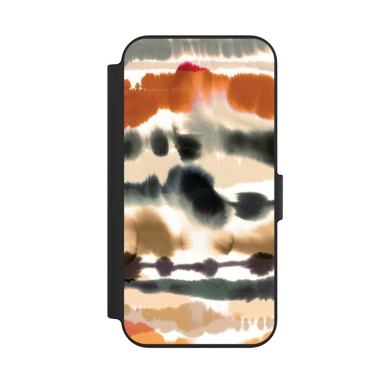 iPhone 13 NIVOflip Weiche nautische Aquarelllinien Orange