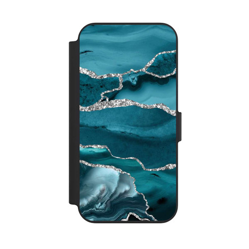 Apple iPhone 13 NIVOflip Gletscher Eis Marmor