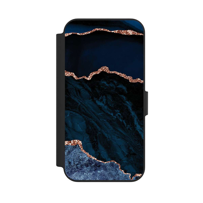 iPhone 13 NIVOflip Nacht Blau Marmor Landschaft