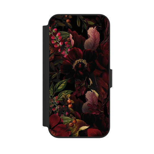 Apple iPhone 13 NIVOflip Dunkle Rote Vintage Barock Rosen