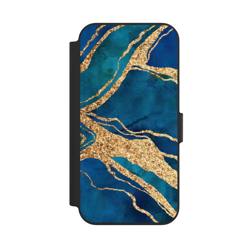 Apple iPhone 13 NIVOflip Edelstein Blaugold