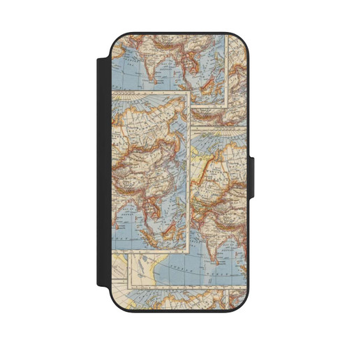Apple iPhone 13 NIVOflip Weltkarte Vintage