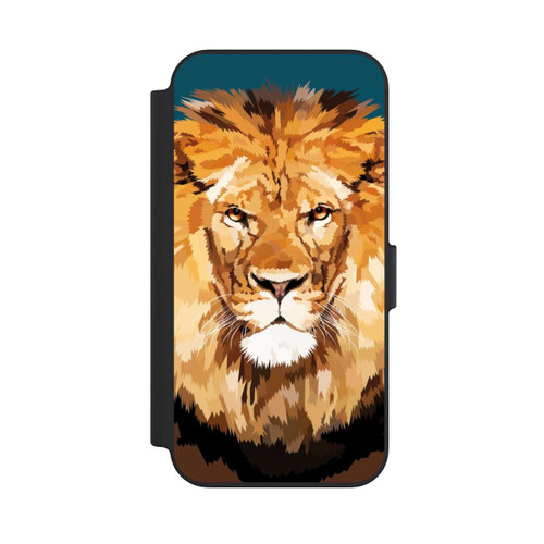 Apple iPhone 13 NIVOflip Lion Closeup