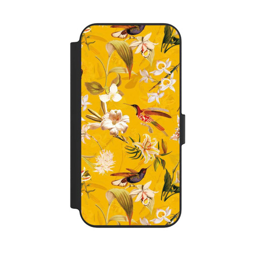 Apple iPhone 13 NIVOflip Kolibrimuster gelb