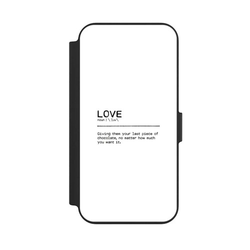 Apple iPhone 13 NIVOflip Quote Love Chocolate