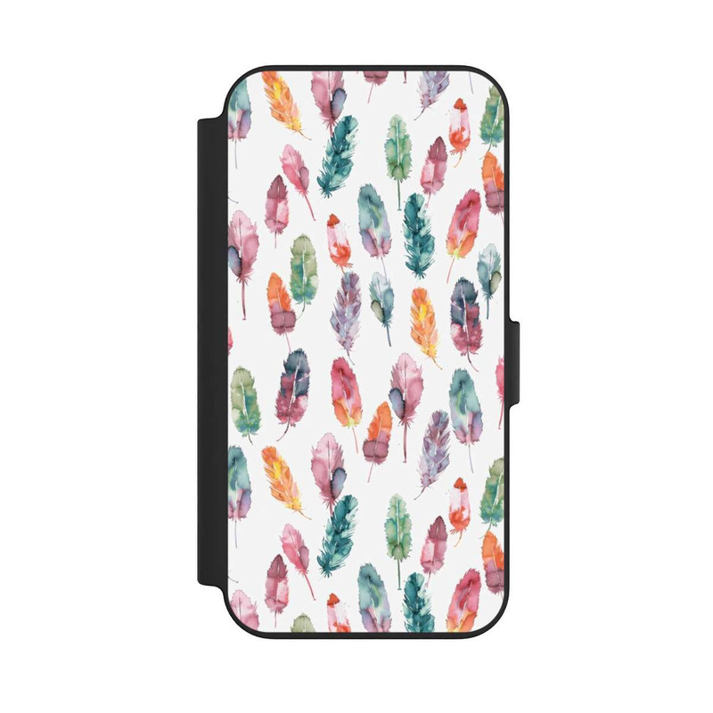 iPhone 13 NIVOflip Aquarellfedern Boho
