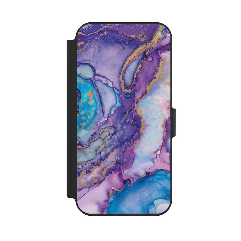 iPhone 13 NIVOflip Strudel lila und blau
