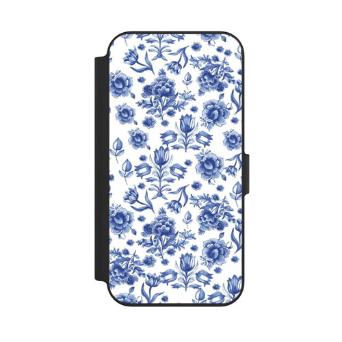 Apple iPhone 13 NIVOflip Blue Flower Pattern - Delft (NL)