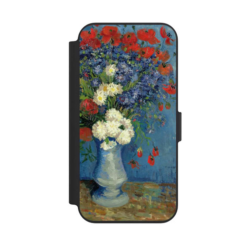 Apple iPhone 13 NIVOflip Stillleben Vase mit Kornblumen und Mohnblumen von Vincent Van Gogh