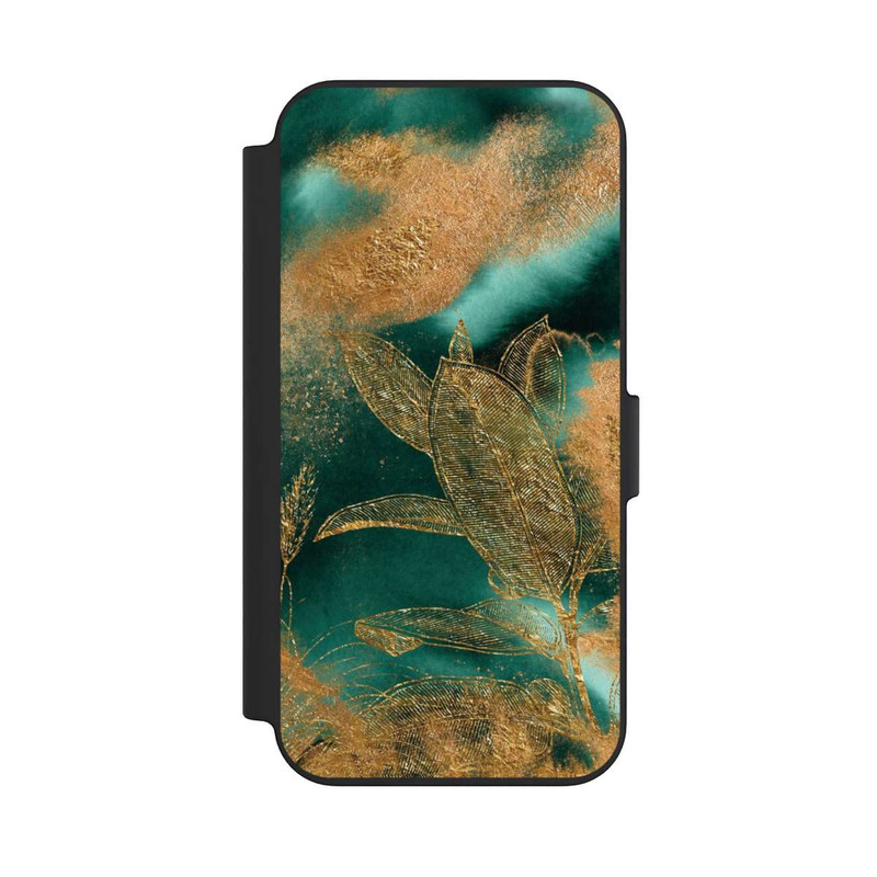 iPhone 13 NIVOflip Nature Or et Vert
