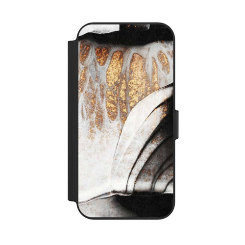Apple iPhone 13 NIVOflip Schwarze und goldene Adern
