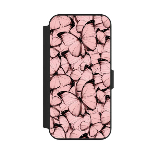 Apple iPhone 13 NIVOflip Rosa Schmetterling-Muster