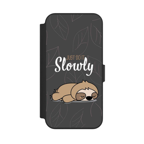 Apple iPhone 13 NIVOflip Just Do It Slowly Sloth Grey