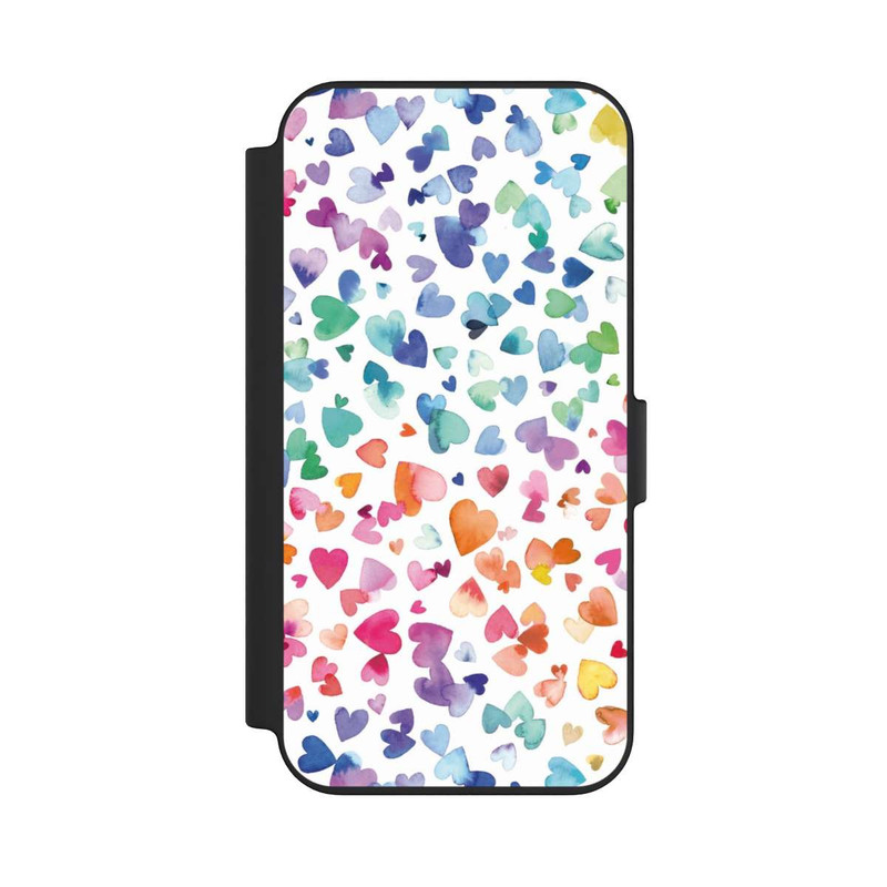 iPhone 13 NIVOflip Coeurs d'amour aquarelle