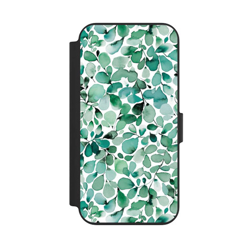 Apple iPhone 13 NIVOflip Aquarellmuster Blätter