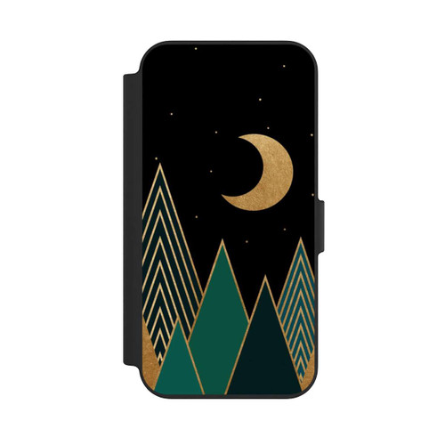 Apple iPhone 13 NIVOflip Emerald Mountains &amp; Crescent