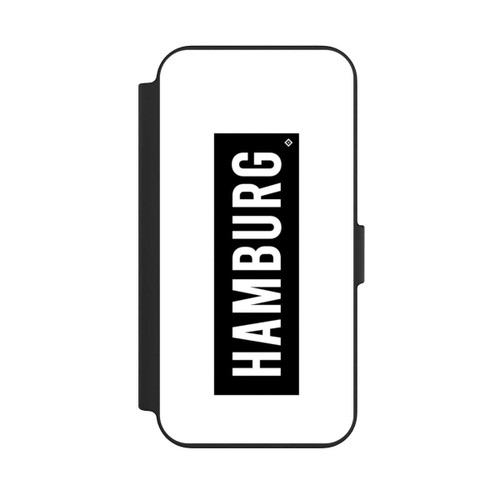 Apple iPhone 13 NIVOflip HSV Hamburg Schwarz Weiss