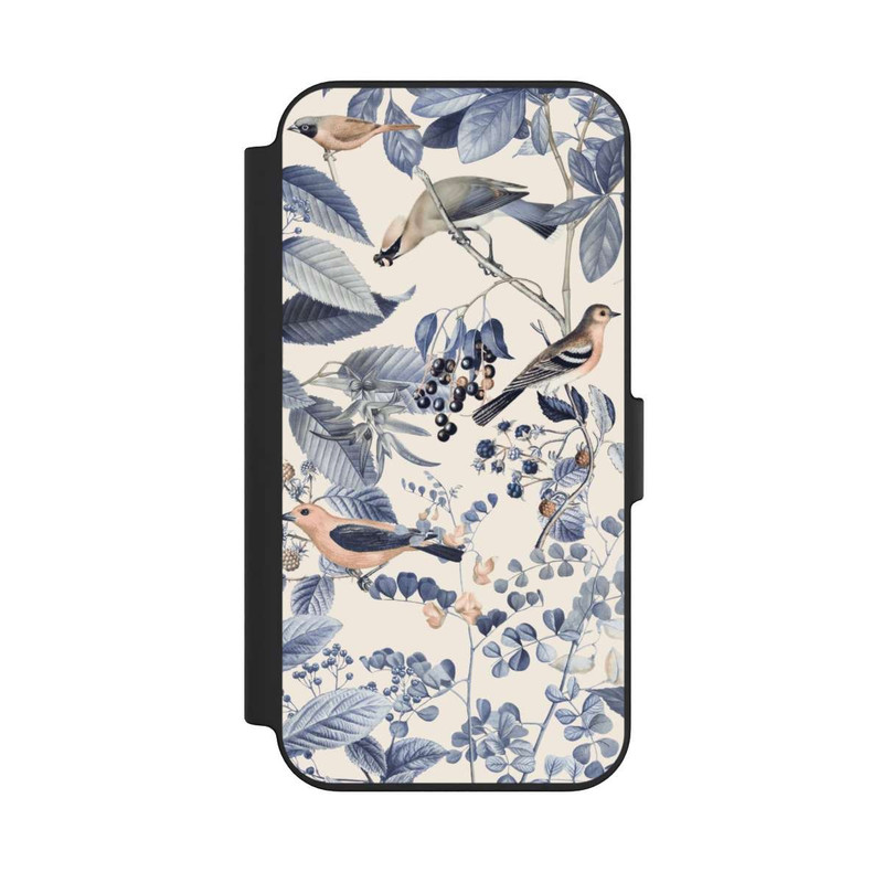 iPhone 13 NIVOflip Oiseaux Et Baies en Beige