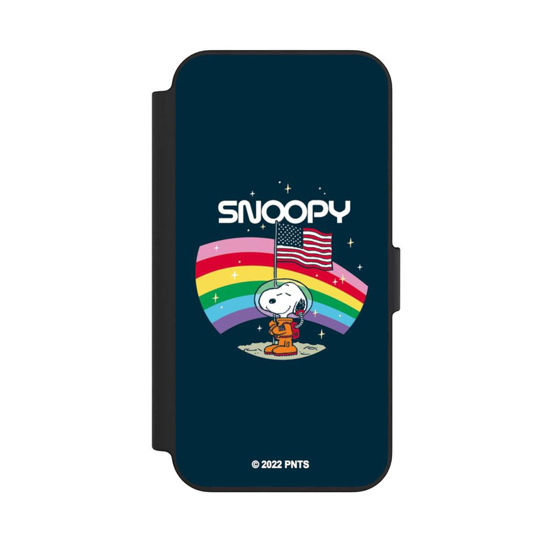 iPhone 13 NIVOflip Snoopy Weltraumreisender Regenbogen