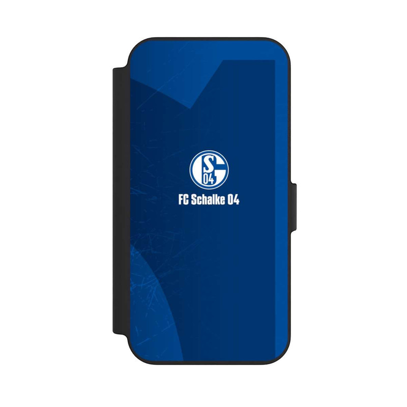 iPhone 13 NIVOflip Schalke 04 Blauer Hintergrund Mit Logo